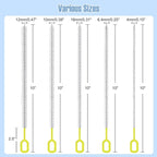Straw Cleaner Brush Set – 10 Inch, 5 Sizes Nylon Bristles – Heavy-Duty - Image 2