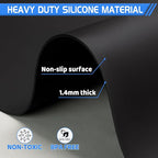 Warome Silicone Mat, Nonstick Silicone Craft Mat/Placemats, Washable Silicone - Image 5