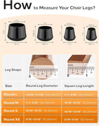 24-Pack Silicone Chair Leg Floor Protectors - Image 2