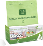 100% Compostable 1.6 Gallon Trash Bags, 6 Liter by Codirom