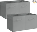 StorageWorks Gray Storage Cubes, 11 Inch Cube Storage Bins by StorageWorks