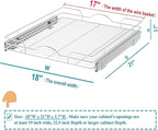 OCG Pull Out Cabinet Organizer, Pull out Drawers, Cabinet Pull Out Shelves - Image 2