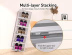 Kuject X-Large Shoe Storage Boxes Organizers Clear Plastic Stackable 12 Pack - Image 3