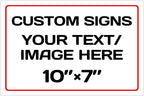 Personalized Aluminum Weatherproof Metal Sign by Repaly