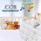 Mini Crib Mattress Protector 100% Waterproof, Noiseless – Viscose Made from - Image 5
