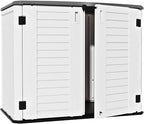 ZZM 4x2.5 FT Outdoor Storage Shed, Resin Waterproof Storage Cabinet by ZZM