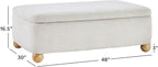 Walker Edison Linley Contemporary Large Storage Bouclé Ottoman - Image 2