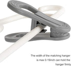 Tinfol 50pc Grey Plastic Hanger Clips, Strong Pinch Grip Finger Clips - Image 4