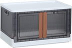 HAIXIN Storage Bins with Lids, Collapsible and Stackable Storage Bins, Plastic - Image 7