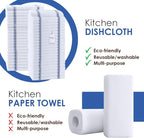 Dish Towels Set Size 15x25 Inch, 100% Cotton Soft & Absorbent Linen Kitchen - Image 2