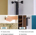 8 Pack Hinge Pin Black Door Stopper, Adjustable Heavy Duty Hinge Pin Door Stop - Image 5