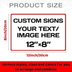 Aluminum Weatherproof Metal Sign Multiple Sizes Custom Personalized Text And - Image 2