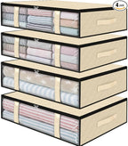 StorageRight Under Bed Storage Bins, Breathable Organizer by StorageRight