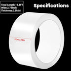 Transparent Window Weather Sealing Tape 2.76 Inch x 16.5 FT Weather Stripping - Image 2