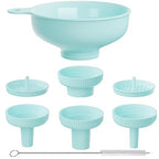 Wide Mouth Kitchen Funnel, Food Grade Plastic Cooking Canning Funnel by BALIWELL