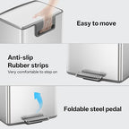 mVm 10.6 Gallon Heavy Duty Step Trash Can - Image 4