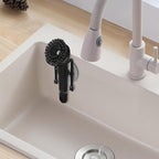 Sink Brush Holder, Magnetic Kitchen Sink Caddy Holder, Soap Dispensing Palm - Image 3