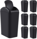 Hoolerry 6 Pcs 3 Gallon/12 Liter Small Trash Can Plastic Kitchen Garbage by Hoolerry