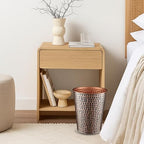 Monarch Abode Handcrafted Metal Wastebasket Trash Can - Image 8
