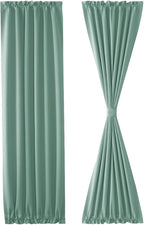 DWCN French Door Curtains – Rod Pocket Thermal Blackout Curtain - Image 7