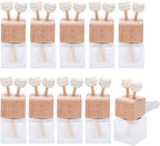 10 Pack, 8ml Matte Glass Car Air Freshener Perfume Clip Diffuser, Empty by Furnido