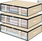 StorageRight Under Bed Storage Bins, Breathable Organizer by StorageRight