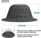 zaa Bathtub Drain Hair Catcher, Silicone Collapsible 1 Pack Drain Protector - Image 6