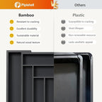 Pipishell Bamboo Expandable Drawer Organizer - Image 3