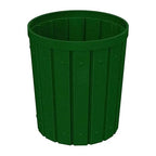 42 Gallon Slatted Circle 100% Recycled Plastic Commercial Outdoor and Indoor - Image 4