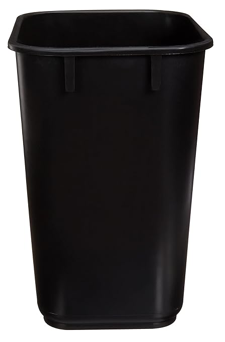 Amazon Basics Small Trash Can, Rectangular Commercial Office Wastebasket - Image 5