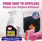 Quick N Brite Fireplace Glass Cleaner 24oz, Nonabrasive Cleaning Spray - Image 6