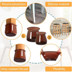 32 Pcs Chair Leg Protectors for Hardwood Floors, Silicone Felt Furniture Leg - Image 6