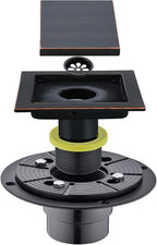 RANDOM Oil Rubbed Bronze Shower Drain Square 6 inch - Image 3
