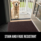 GORILLA GRIP Front Door Mat, Indoor Outdoor Ultra Absorbent HydroAbsorb Doormat - Image 10
