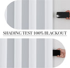 PONY DANCE White 100% Black Out Curtains 63 inch Length, Thermal Insulated - Image 4
