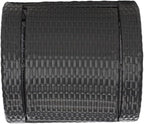 Safavieh Outdoor Collection Serapis Black Wicker Trash Bin - Image 10