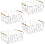 Kitchen Wire Baskets Farmhouse Decor Metal Food Storage Organizer, Household by Aeggplant