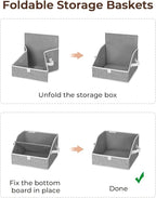 StorageWorks Closet Storage Bins, Trapezoid Organizer Box - Image 5