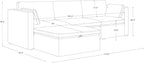 CHITA Oversized Modular Sectional Sofa, FSC Certified L Shaped Couch Reversible - Image 2