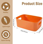 COVRA 2-Pack Plastic Storage Bins, Small Storage Baskets, Organizers - Image 2