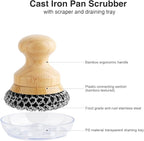Cast Iron Scrubber and Scraper, Chain Mail Cleaner - Image 4