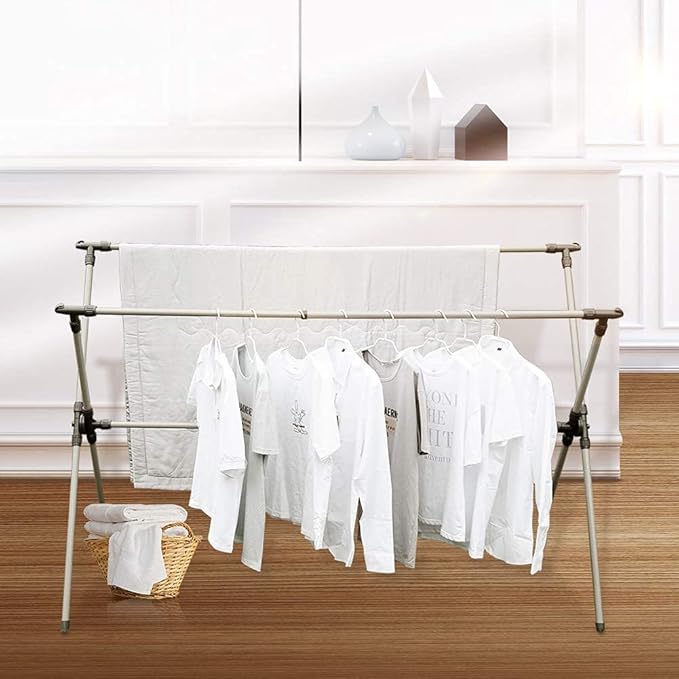 Clothes Drying Rack, Adjustable and Foldable Laundry Rack, Space Saving Hanger - Image 7