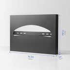 2 Packs Toilet Seat Cover Dispenser Wall Mounted Stainless Steel Matte Black - Image 5