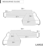 Easy-Going Sofa Slipcover L Shape Sofa Cover Sectional Couch Cover Furniture - Image 6