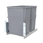Double Pull-Out Trash Can for Under Kitchen Cabinets Include Double 35QT Trash by Pulloutor