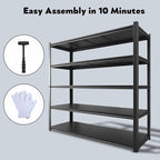 48.2" W Garage Shelving 3000LBS Storage Shelves Heavy Duty Garage Storage - Image 8