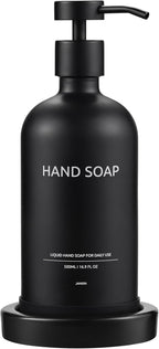 Glass Soap Dispenser Set by Janxin, Bathroom Soap Dispenser Set by Janxinmakeyouloveyourhome