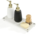 Instant Dry Sink Caddy Kitchen Sink Organizer, Quick Drying Stone Tray by Razborci