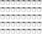novelinks 4 Ounce Clear Plastic Jars Containers by novelinks