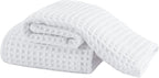 Microfiber Waffle Face Towels, 2 Pieces, Fast Drying, Lint Free by Unknown